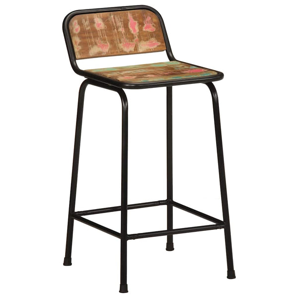 Barhocker 4er Set Altholz Massivholz