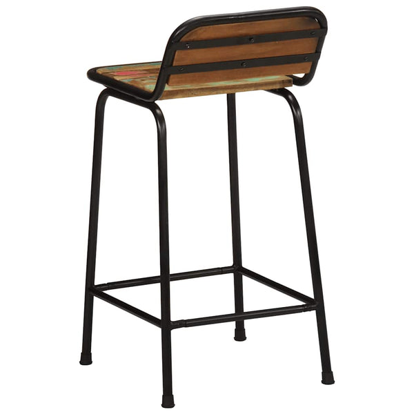 Barhocker 4er Set Altholz Massivholz