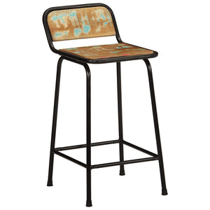 Barhocker 4er Set Altholz Massivholz