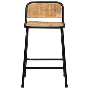 Barhocker 4er Set Mango Massivholz