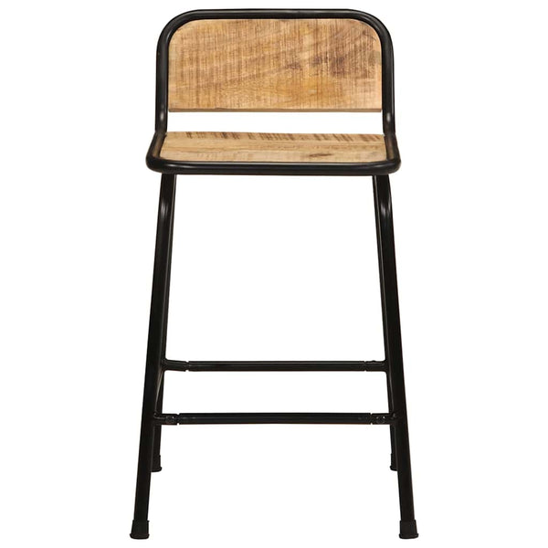 Barhocker 4er Set Mango Massivholz