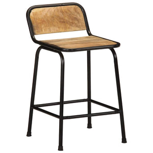 Barhocker 4er Set Mango Massivholz