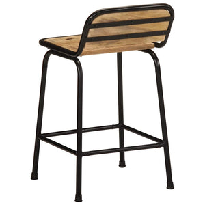 Barhocker 4er Set Mango Massivholz