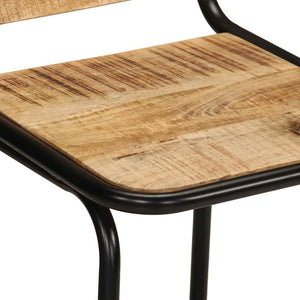 Barhocker 4er Set Mango Massivholz