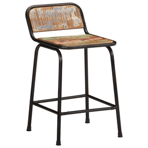 Barhocker 2er Set Altholz Massivholz