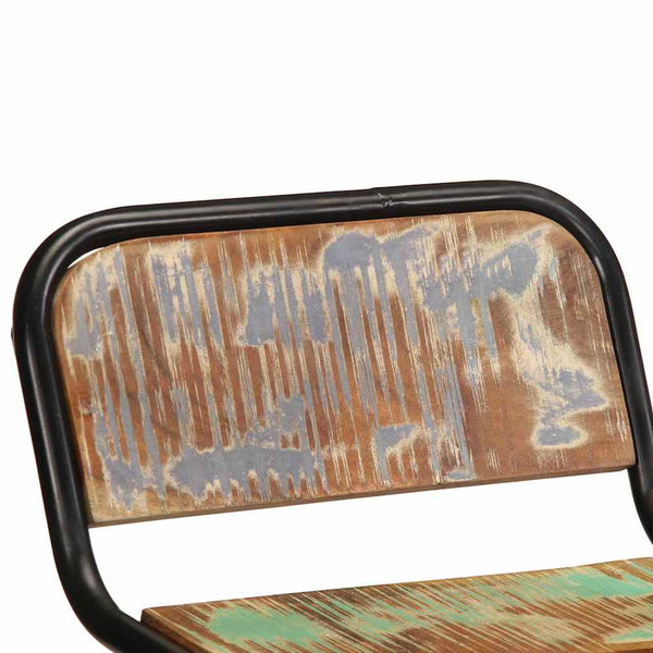 Barhocker 2er Set Altholz Massivholz