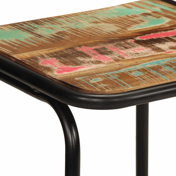 Barhocker 2er Set Altholz Massivholz