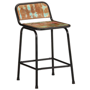 Barhocker 2er Set Altholz Massivholz