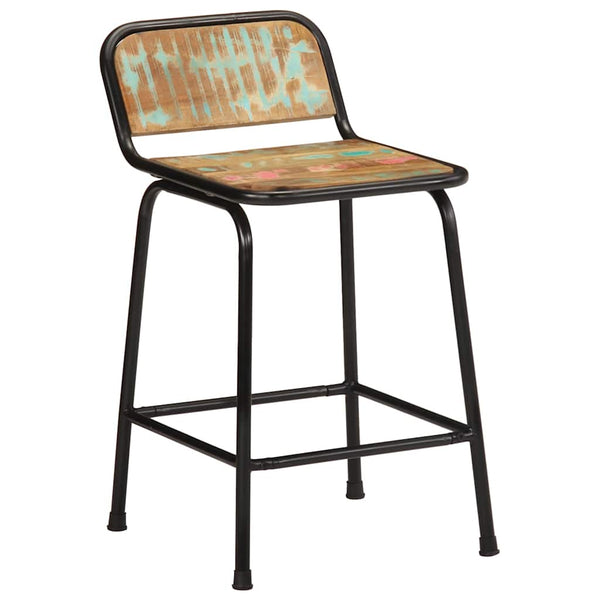 Barhocker 2er Set Altholz Massivholz