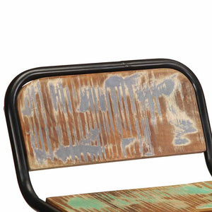 Barhocker 4er Set Altholz Massivholz