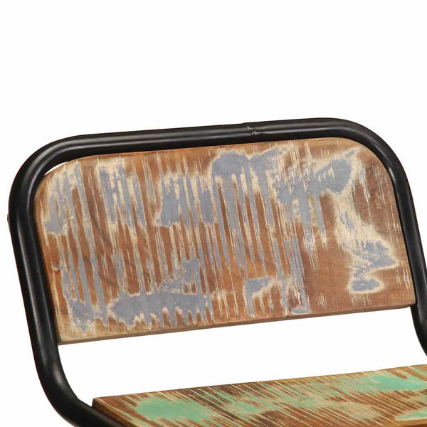 Barhocker 4er Set Altholz Massivholz