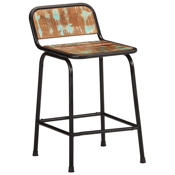 Barhocker 4er Set Altholz Massivholz