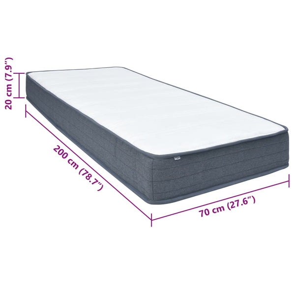Boxspringmatratze 200x70 cm Mittelweich