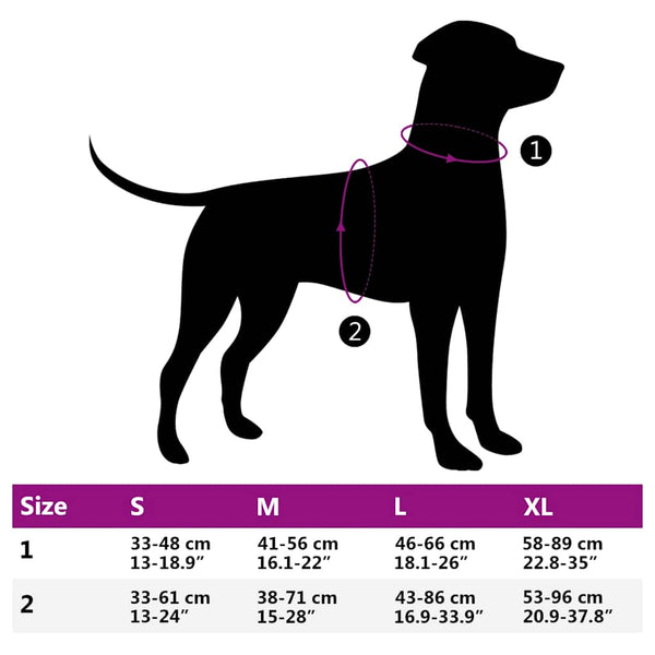 Reflektierendes, verstellbares Hundegeschirr Braun S