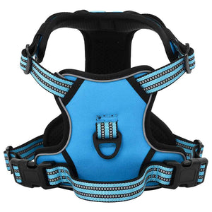 Reflektierendes Hundegeschirr Blau Größe M