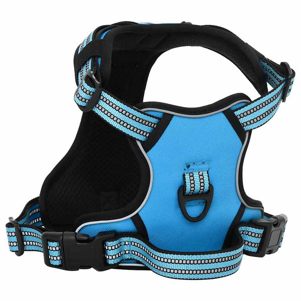 Reflektierendes Hundegeschirr Blau Größe M
