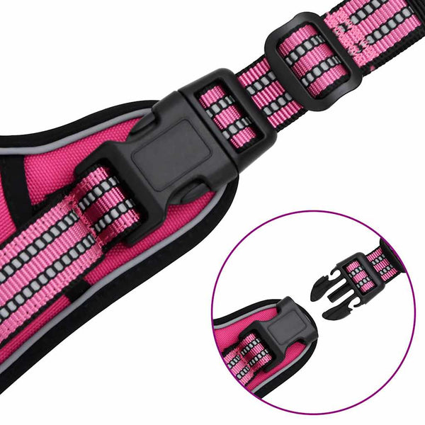 Reflektierendes Hundegeschirr Rosa M