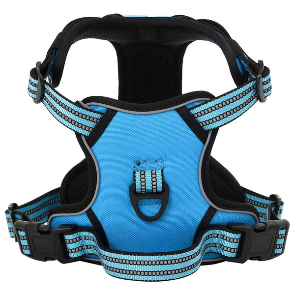 Reflektierendes Hundegeschirr Blau Größe L