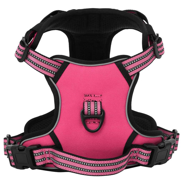 Reflektierendes Hundegeschirr Rosa XL