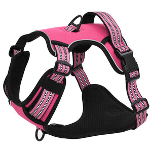 Reflektierendes Hundegeschirr Rosa XL