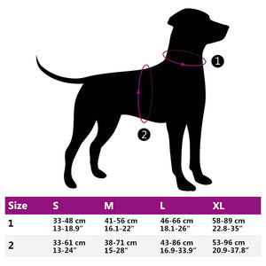 Reflektierendes Hundegeschirr Rosa XL