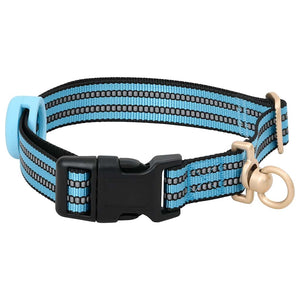 Verstellbares Hundegeschirr mit Leine & Halsband Blau M