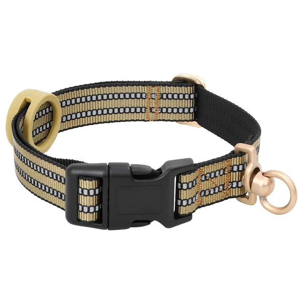 Verstellbares Hundegeschirr mit Leine Braun M
