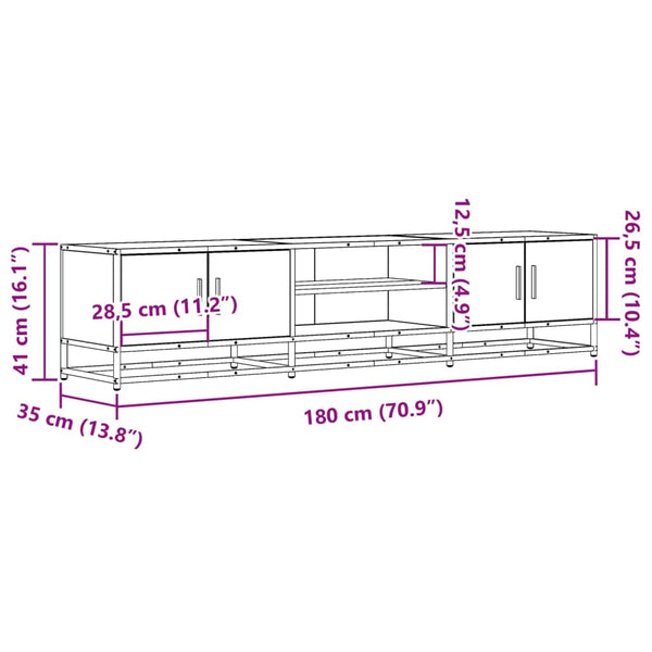 TV-Schrank Sonoma Eiche 180 cm
