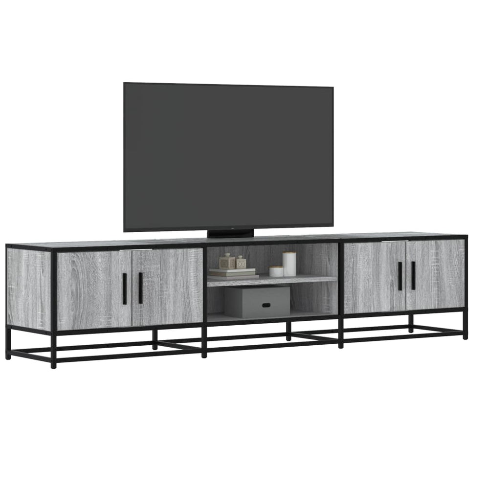 vidaXL Meuble TV gris Sonoma 180x35x41 cm Bois d'ingénierie