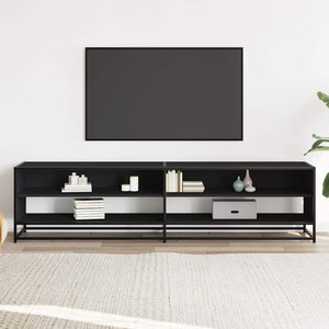 Schwarzer TV-Schrank 180,5 cm