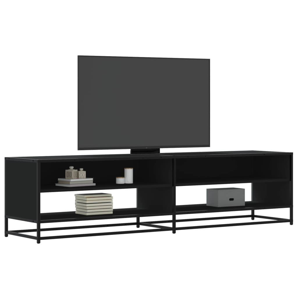 Schwarzer TV-Schrank 180,5 cm
