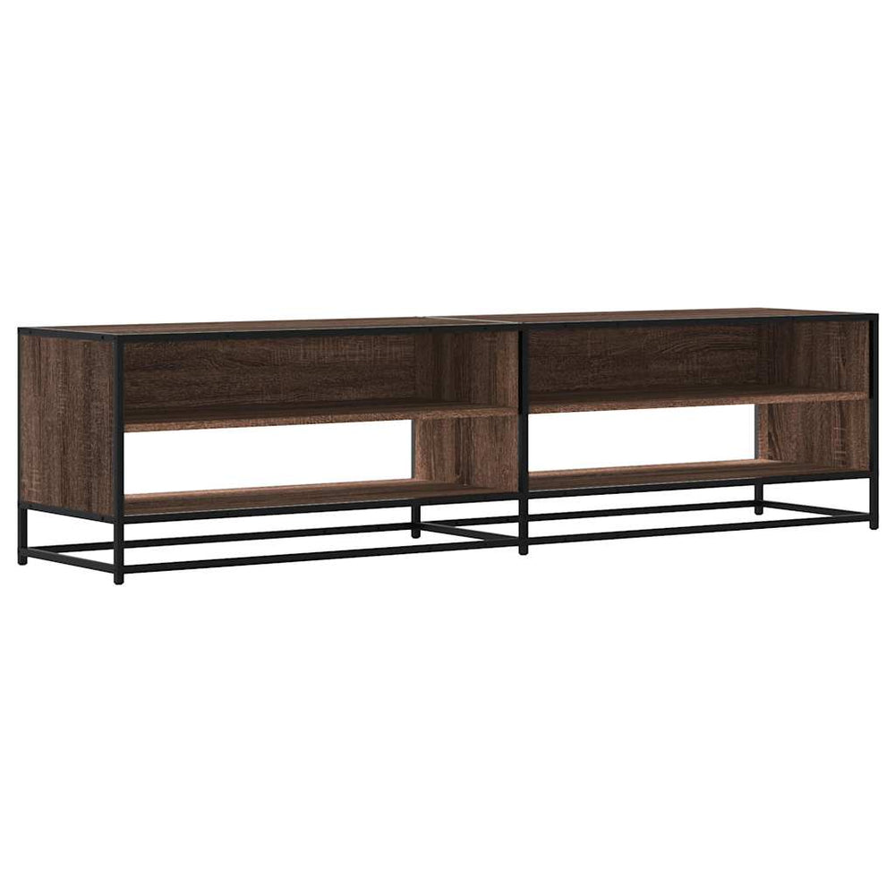 vidaXL Meuble TV marron aspect chêne 180,5x40x46 cm bois d'ingénierie