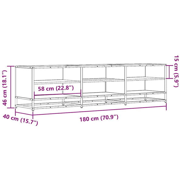 TV-Schrank Sonoma Eiche 180 cm