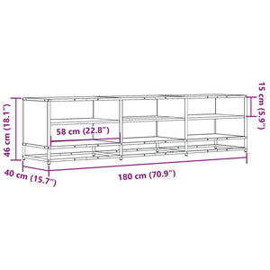 TV-Schrank Räuchereiche 180 cm