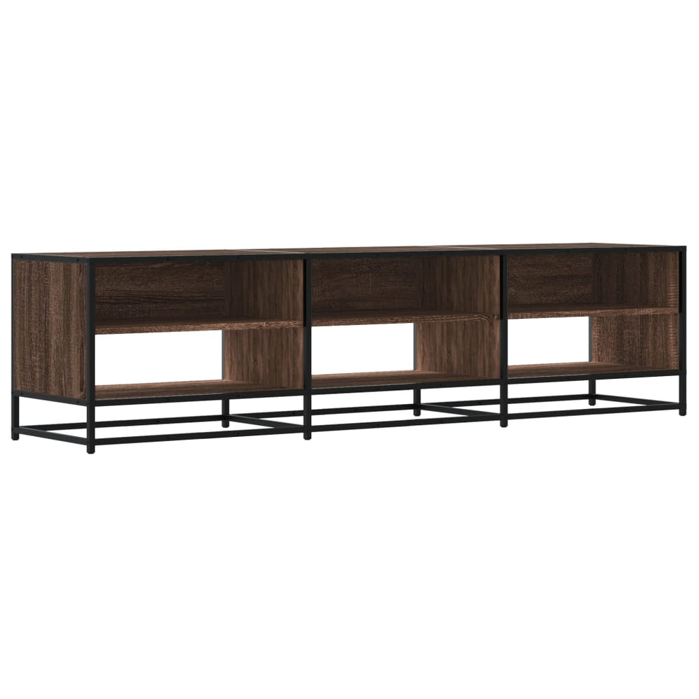 vidaXL Meuble TV marron aspect chêne 180x40x46 cm bois d'ingénierie