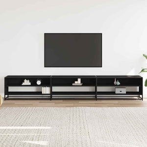 Schwarzer TV-Schrank 270 cm