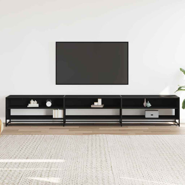 Schwarzer TV-Schrank 270 cm