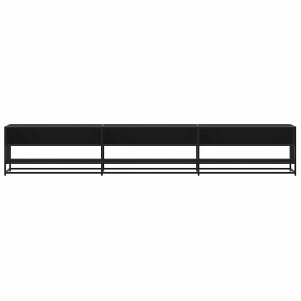 Schwarzer TV-Schrank 270 cm