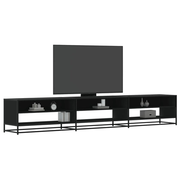 Schwarzer TV-Schrank 270 cm
