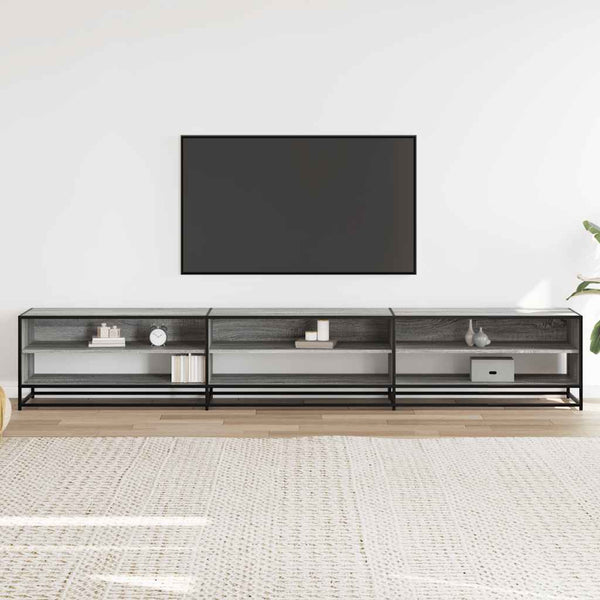 TV-Schrank Grau Sonoma 270 cm