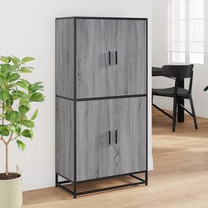 Highboard Grau Sonoma 68x35x139 cm