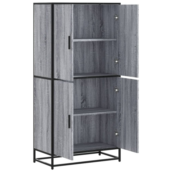 Highboard Grau Sonoma 68x35x139 cm