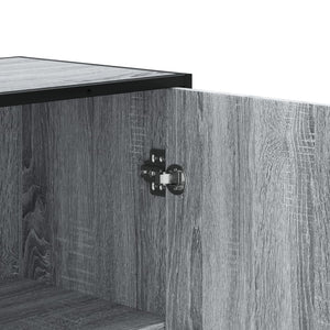 Highboard Grau Sonoma 68x35x139 cm