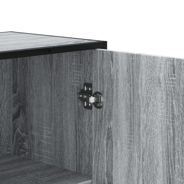 Highboard Grau Sonoma 68x35x139 cm