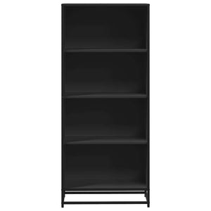 Schwarzes Bücherregal 60x35x139 cm