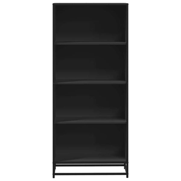 Schwarzes Bücherregal 60x35x139 cm