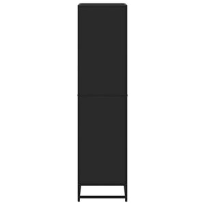 Schwarzes Bücherregal 60x35x139 cm