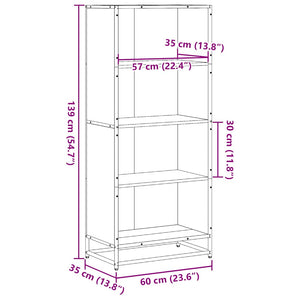 Bücherregal Sonoma Eiche 60x35x139 cm