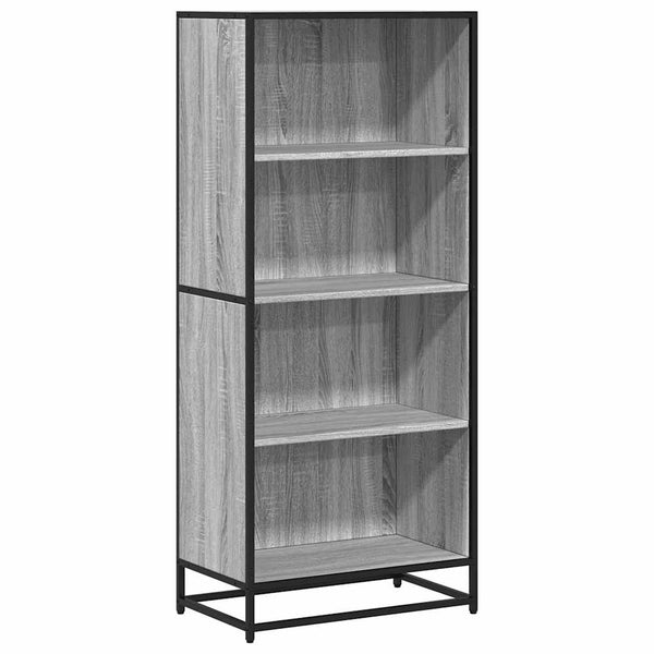 Bücherregal Grau Sonoma 60x35x139 cm