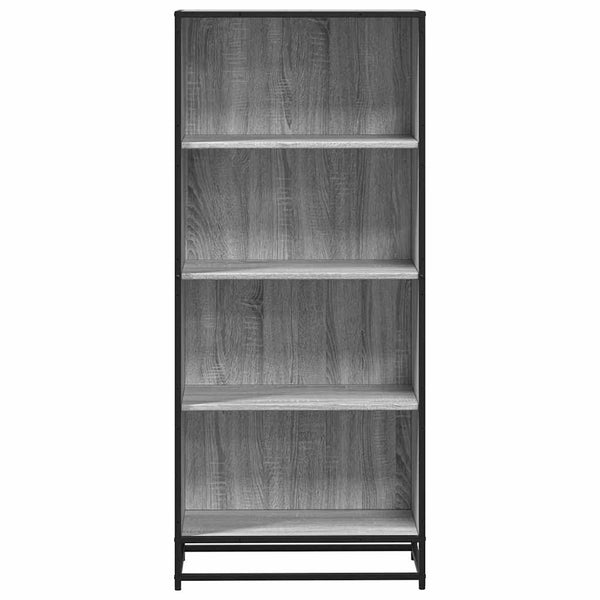 Bücherregal Grau Sonoma 60x35x139 cm